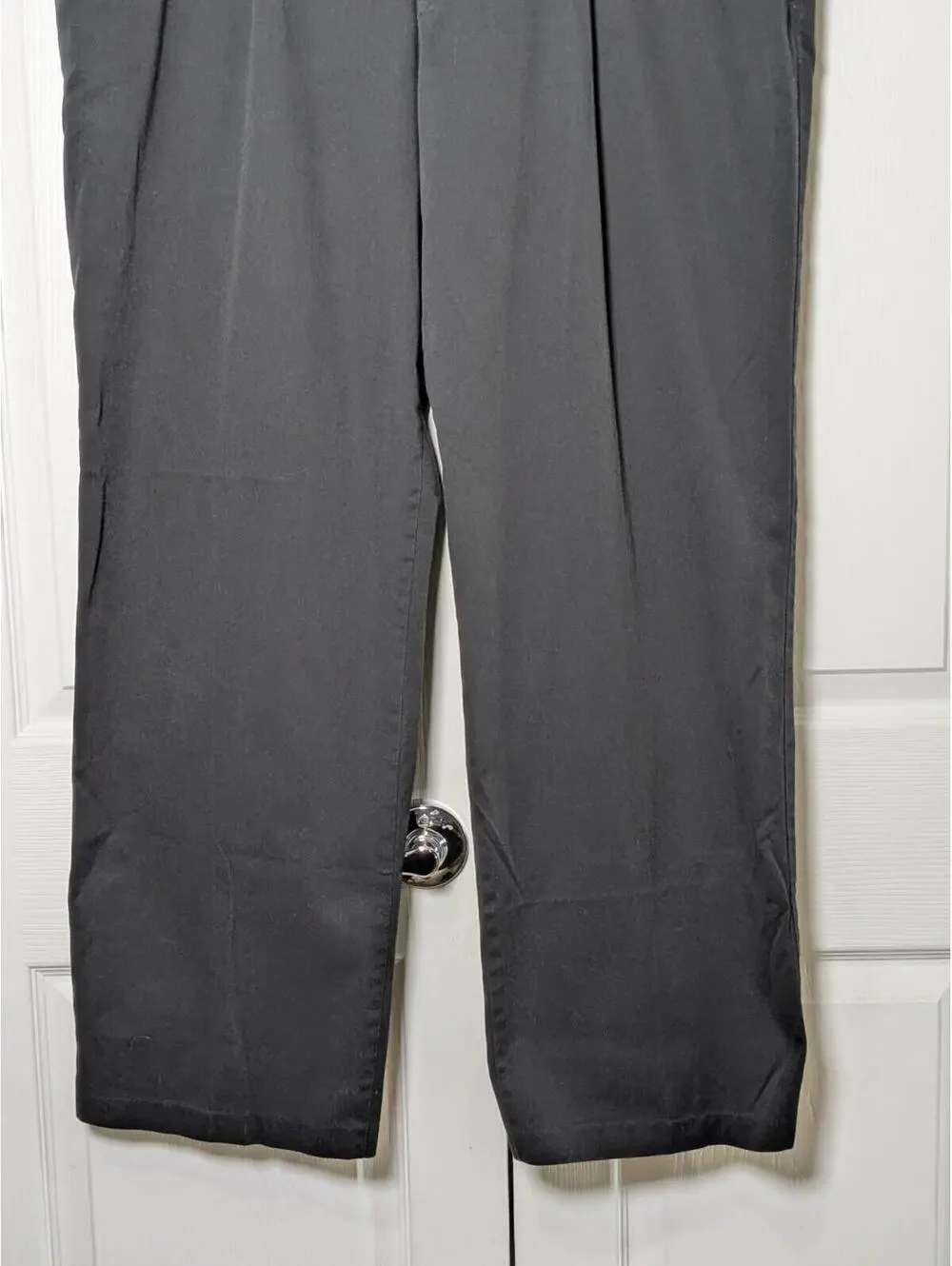 Dockers Men's Classic Fit Chinos Pants Black, W42 L32, Big & Tall, Pleated Front